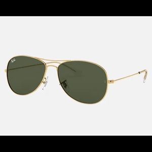 Authentic Ray-Ban Gold Rimmed Cockpit Sunglasses